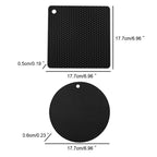4X Non-slip Heat Resistant Silicone Kitchen Trivet mat Pan Hot Pot Holder Tray