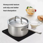 4X Non-slip Heat Resistant Silicone Kitchen Trivet mat Pan Hot Pot Holder Tray